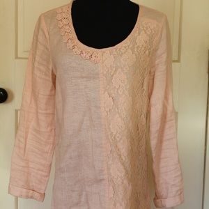 Intricate Long-Sleeve Pink Sundance Shirt